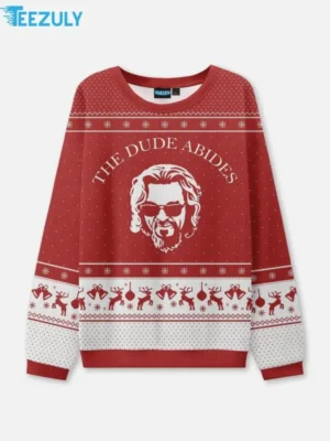The Dude Abides Ugly Christmas Sweater, The Dude Abides Sweatshirt
